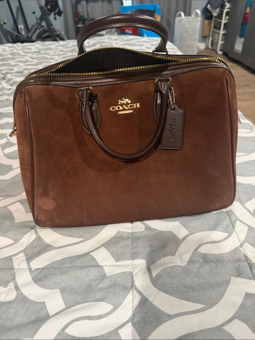 Coach Rowan Suede Large